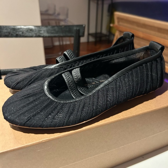 NWB RARE Auth BURBERRY "Grace" Ballerina Ruffled Tulle Mesh EUR38.5 - Picture 5 of 7